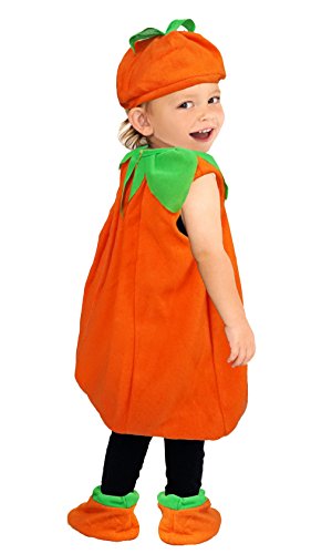 La Vogue - Mono infantil para disfraz de calabaza, color naranja