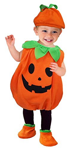 La Vogue - Mono infantil para disfraz de calabaza, color naranja