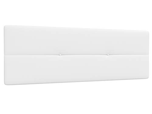 LA WEB DEL COLCHON - Cabecero tapizado Julie para Cama de 135 (145 x 55 cms) Blanco