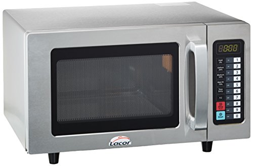 Lacor 1 69325-Horno microondas Profesional Fabricado, 25 L, 1000 W, Acero Inoxidable