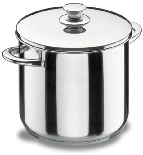 Lacor - 40121 - Olla Super Alta con Tapa Vitrocor 20cm Inox