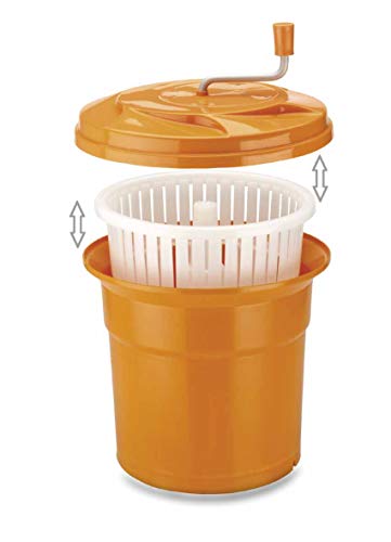 Lacor - 61425 - Centrifugadora Manual 25 Litros - Naranja