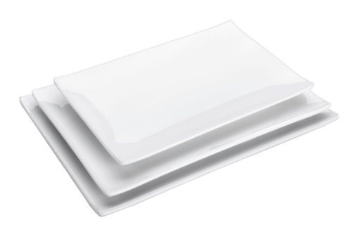 Lacor - 62793 - Bandeja Melamina Rectangular Classic 300x208x23cm - Blanco