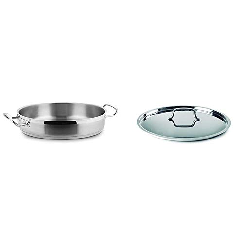 Lacor Eco Chef - Inox Chef Paellera + Tapa de Inox, 24 cm