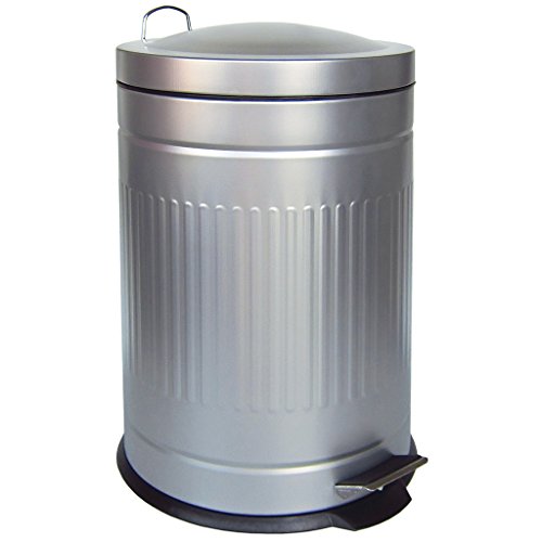 Laroom Cubo, Acero Inoxidable y PP Bucket, Metal