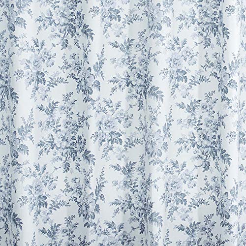 Laura Ashley - Cortina de Ducha (algodón, tamaño Mediano, 72 x 72 cm), Color Gris