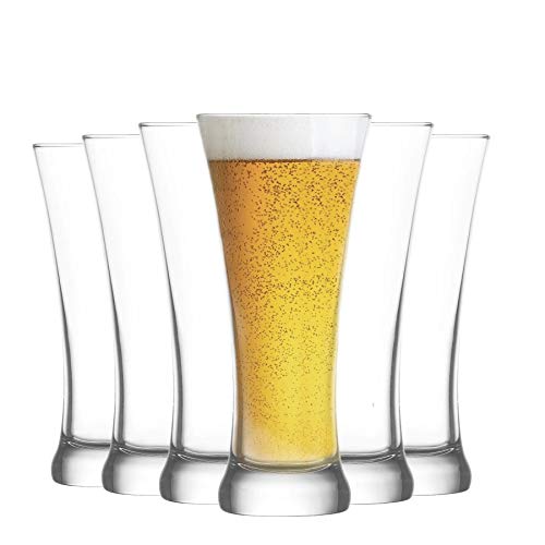 Lav Sorgun - Vaso para Cerveza Pilsner - 380 ml - Pack de 6