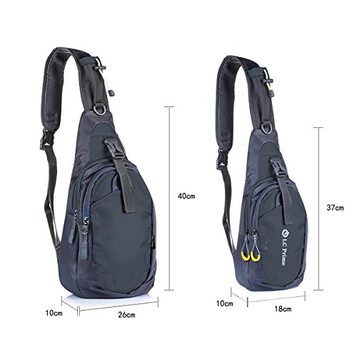 LC Prime Sling Bag Chest Shoulder Unbalance Gym Fanny Backpack Sack Satchel Outdoor Bike