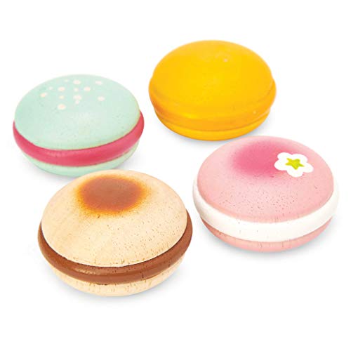 Le Toy Van- Juego de macarones franceses de madera para repostería, Color macarons (TV330) , color/modelo surtido