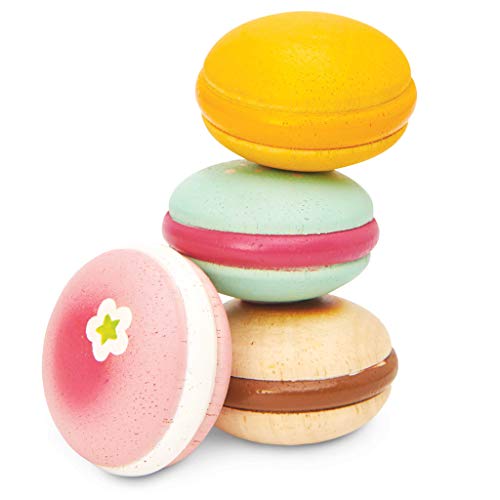 Le Toy Van- Juego de macarones franceses de madera para repostería, Color macarons (TV330) , color/modelo surtido