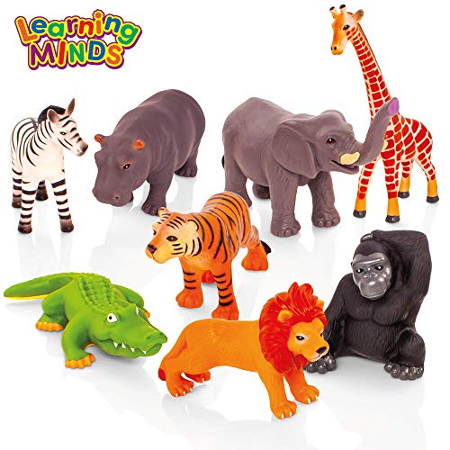 Learning Minds Conjunto de 8 Figuras Jumbo Jungle Animal - 18 Meses +