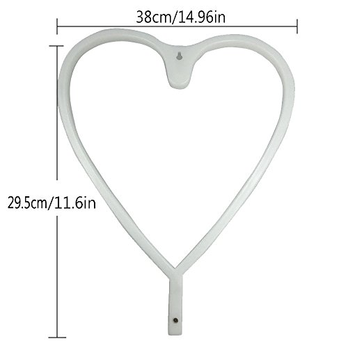 LED luz de Neón de la Noche, Lámpara de Pared de Neón Accesorio de la Lámpara de Decoración con Caja de Batería y USB para Sala de Estar Dormitorio Regalo de Cumpleaños de la Boda (Corazón)