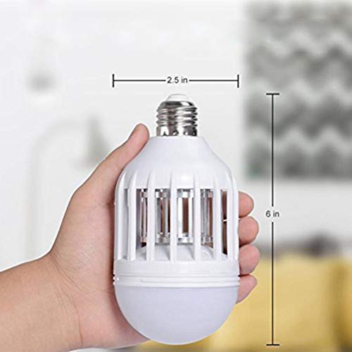 LEDMOMO E27 Bug eléctrico Zapper Indoor Mosquito Killer Bulbs Cobertura de luz UV Cobertura de insectos Fly Zapper para Home Kitchen Indoor Restaurant 15W