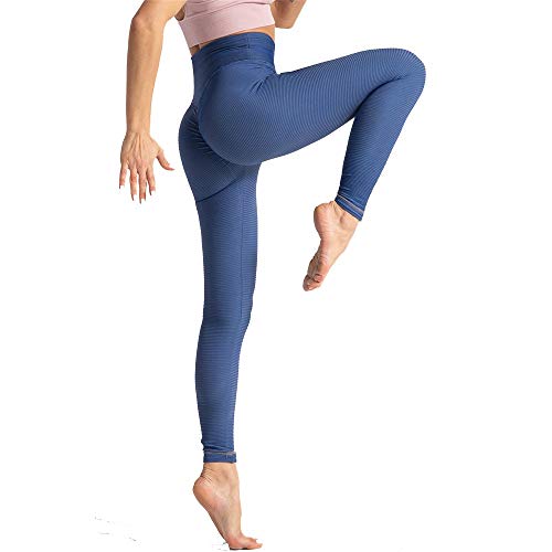 Leggins Fitness Mallas Deportivas Pantalones Mujer Sin Fisuras Raya Las Polainas Atractivas Scrunch la elevación del Extremo de Las Mujeres de Cintura Alta Medias Entrenamiento Flaco de Control de la