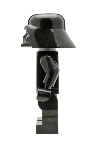 LEGO Despertador con luz Infantil con figurita de Darth Vader Star Wars 9002113, Negro