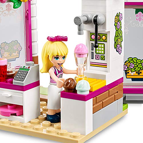 LEGO Friends Friends Parque de Heartlake City Set de Juego con Cafetería Heladería y Mini Muñeca de Stephanie, multicolor (Lego ES 41426)