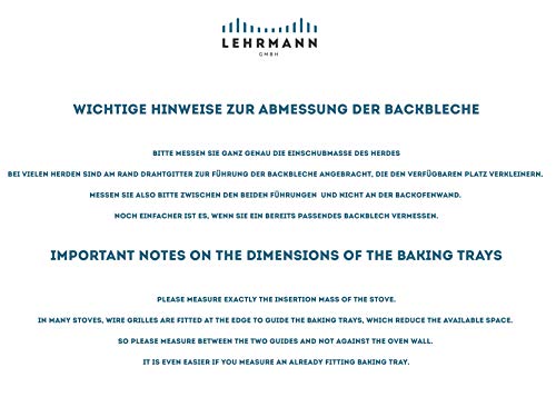 LEHRMANN Bandeja perforado 46,5 x 37,5 cm para Horno Bosch Neff y Siemens