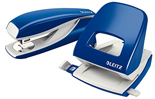 Leitz NeXXt 50081001 - Perforadora (2 agujeros), 30 hojas de capacidad, Azul,