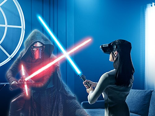 Lenovo - Desafios Jedi - Paquete de Realidad Virtual (VR) con las Gafas de realidad aumentada Lenovo Mirage + Mando espada láser + Baliza de movimiento