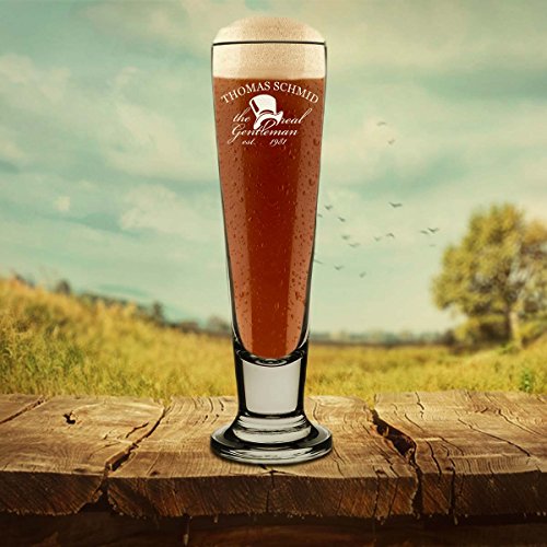 Leonardo Pils – Vaso de cerveza (0,3 l, con GRATIS GRABADO)