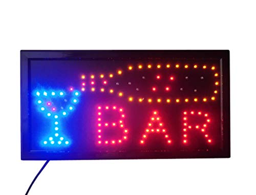 LETRERO CARTEL LUZ LUMINOSO LED - BAR. IDEAL PARA ESCAPARATE