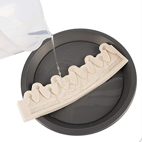 Letway Molde Tridimensional De Fondant De Corona, Molde De Silicona para El Perímetro De La Torta, Molde De Chocolate, Herramientas para Hornear, Silicona De Grado Alimenticio, para Fondant, for Sale