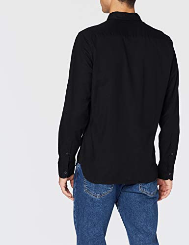 Levi's LS Battery Hm Shirt Camisa, Negro (Black 0002), Medium para Hombre