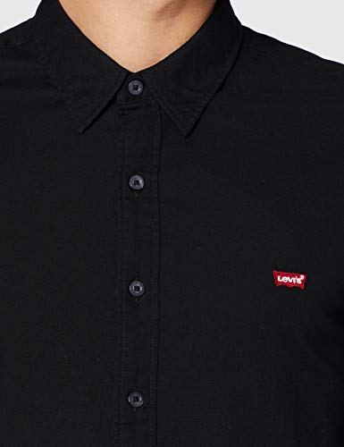 Levi's LS Battery Hm Shirt Camisa, Negro (Black 0002), Medium para Hombre