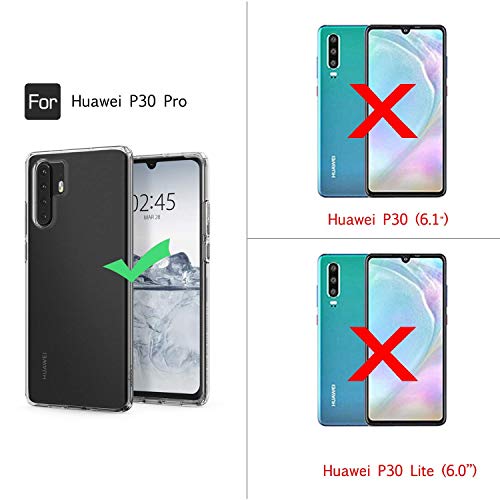 LeYi Funda Huawei P30 Pro Armor Carcasa con 360 Anillo iman Soporte Hard PC y Silicona TPU Bumper antigolpes Fundas Carcasas Case para movil P30 Pro con HD Protector de Pantalla,Oro Rosa