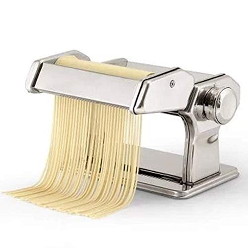 LFDHSF Máquina de Fideos, Máquina de Fideos de Acero Inoxidable, Máquina de Pasta Manual para Espaguetis Fideos de lasaña o Masa de Bola de Masa a Menudo Adecuada para restaurantes para Espaguetis