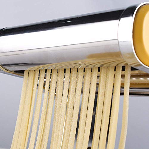 LFDHSF Máquina de Fideos, máquina de Pasta de Acero Inoxidable para Fettuccine Fresco, Rodillo de Masa, Prensa, Cortador, máquina para Hacer Fideos