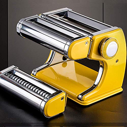 LFDHSF Máquina de Fideos, máquina de Pasta de Acero Inoxidable para Fettuccine Fresco, Rodillo de Masa, Prensa, Cortador, máquina para Hacer Fideos