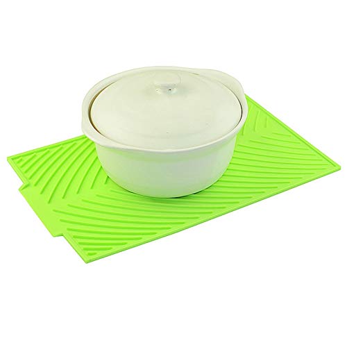 LFWQ Placa De Silicona Rectangular, Estera De Secado, Vajilla Resistente Al Calor, Lavavajillas, Vajilla, Almohadilla De Mesa Duradera, Accesorios De Cocina Kaffee