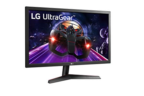 LG 24GN53A-B - Monitor Gaming LG Ultragear FHD de 59,8 cm (23,5") con Panel TN (1920 x 1080 píxeles, 16:9, 1 ms GtG, 144Hz, FreeSync LFC, 300 CD/m², 1000:1, NTSC 72%, DPx1, HDMIx2) Color Negro