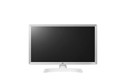 LG 24TL510S-WZ - Monitor Smart TV de 61cm (24") con Pantalla LED HD (1366x768, 16:9, DVB-T2/C/S2, WiFi, Miracast, USB Grabador, 10 W, 2xHDMI 1.4, 1xUSB 2.0, Óptica) Color Blanco