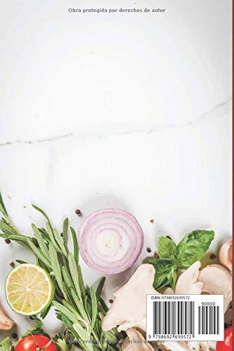 Libro de recetas: Libro de recetas en blanco de cocina | 100 páginas para rellenar con tus recetas favoritas | Tapa blanda | Calidad papel crema | Spanish Edition