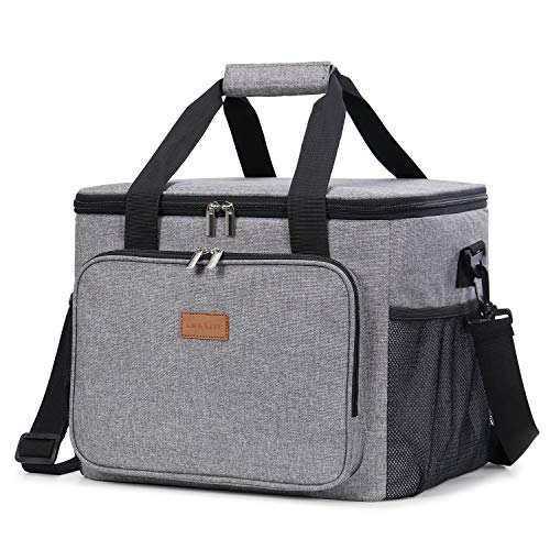 Lifewit 24L(40can) Nevera Flexible Bolsa de Compra Reutilizable Bolsa Isotermica Grande Nevera Portatil para Bebidas, Bolsa Térmica Comida Portas Alimentos para Playa, Picnic, Camping, Barbacoa