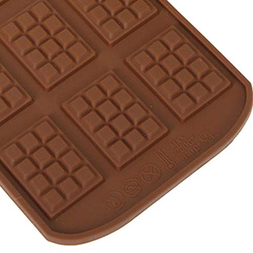 Lilon 3 Paquetes de moldes de Chocolate para Barra de Chocolate, moldes de Silicona para Romper, para Chocolate, proteína, Barra energética, Barra de Caramelo, Grado alimenticio