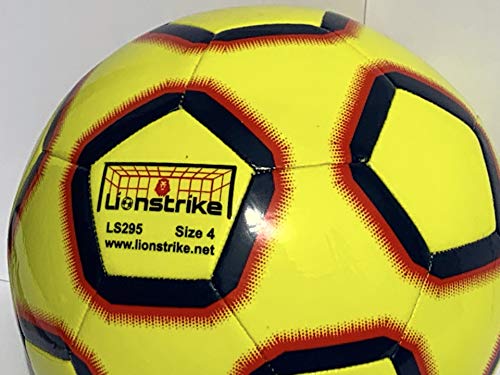 Lionstrike Balón de Fútbol Tamaño 4 Lite (Amarillo)