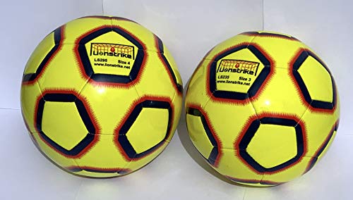 Lionstrike Balón de Fútbol Tamaño 4 Lite (Amarillo)