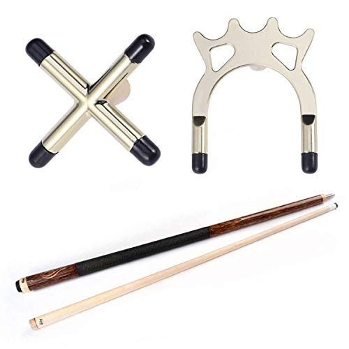 LIOOBO 2 Unids Snooker Billar Cue Racks Puente Cabeza Tenedores de la Cruz Astas de Rod Pool Cue Stick Tenedores Mesa de Billar Accesorio