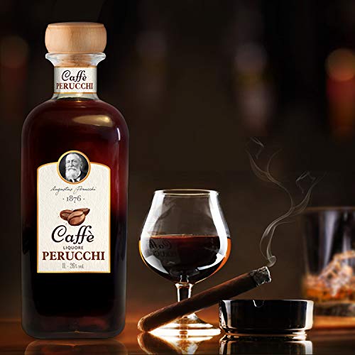 Liquore Perucchi Caffè – Digestivo – Elaborado en España – 26% Alcohol – Licor de café – Selección Vins&Co – 1000 ml