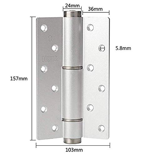 LNDDP Bisagra Puerta Invisible 2 Piezas con Cierre Puerta Bisagra Puerta Bisagra Resorte hidráulico Cierre automático