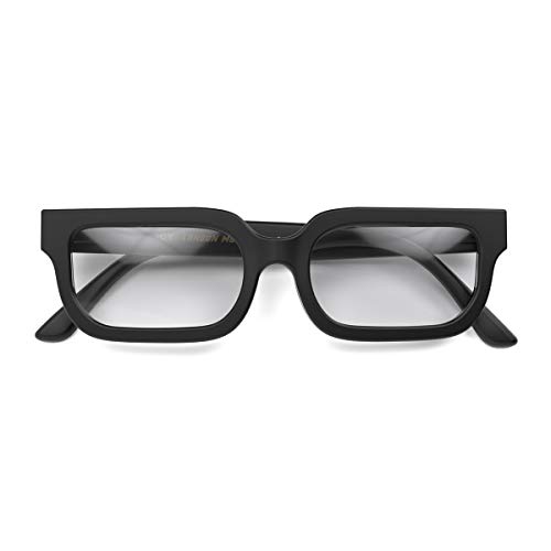 LONDON MOLE Eyewear | ICY Gafas de Lectura | Cool Readers | Hombres Mujeres Unisex | Negro Mate | +2.0