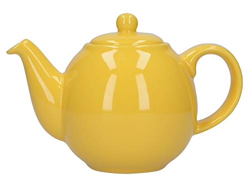 London Pottery Tetera con colador, Globe, cerámica, Amarillo, 2 Cup (500 ml)