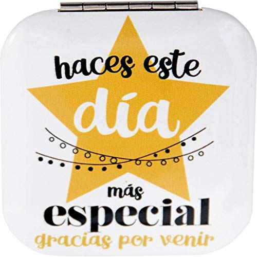 Lote de 20 Espejos Frases"Gracias por Venir" - Espejitos con Frases Originales Divertidas Originales Baratos para Detalles, Recuerdos, Regalos, Cumpleaños Bodas, Bautizos y Comuniones