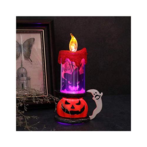 LQH Decoración de la lámpara LED del cráneo de Halloween Calabaza Parpadeo luz de la Vela del Partido Inicio (Size : 3)