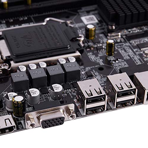 LQNB H55 LGA 1156 Socket de Placa Base LGA 1156 ATX Imagen de Escritorio USB2.0 SATA2.0 Dual Channel 16G DDR3 1600 para