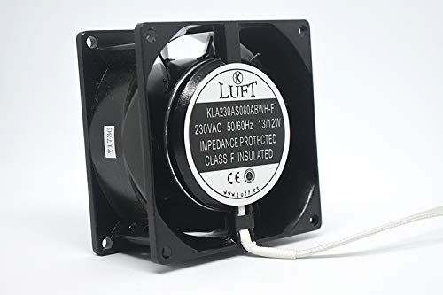 Luft Ventilador para cassette,insertable,ventilador axial 80x80x38 mm,aspas metálicas,super silencioso.