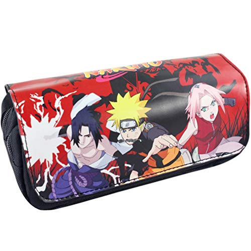 Lunanana Naruto Shippuden - Estuche para lápices (capacidad grande, 20 x 9 x 6,5 cm), diseño de anime japonés